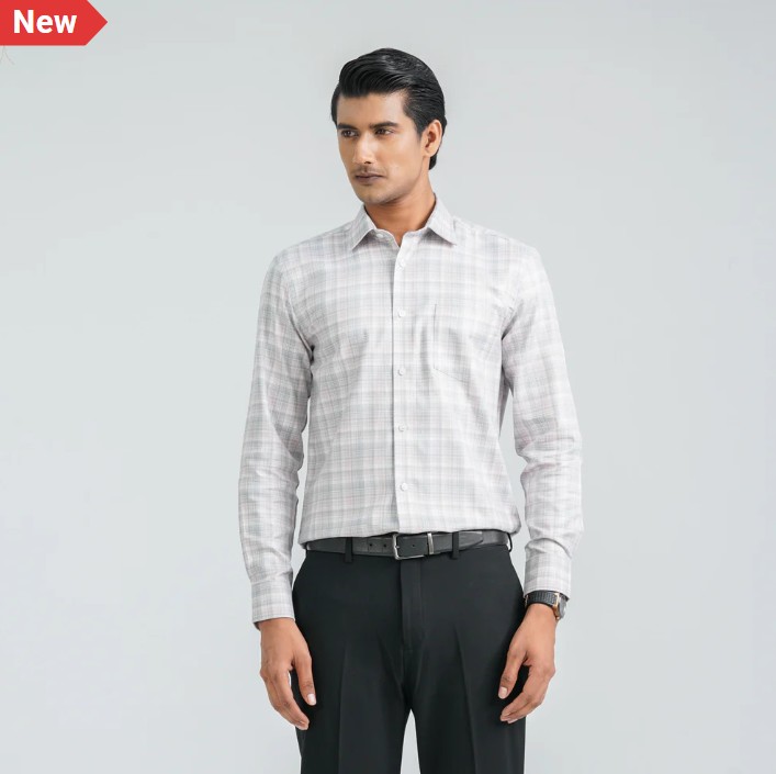 Men’s Pink Cotton Formal Shirt